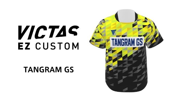  オリジナル卓球ウェア制作 WEBサービス「VICTAS EZ CUSTOM」カラフルで大胆な新デザイン 「TANGRAM GS」が登場！ の投稿画像