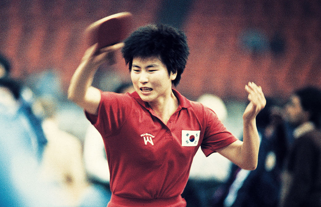 1987年 世界選手権ニューデリー大会 女子ダブルス優勝 / 梁英子（韓国）『大和S』使用 1988年 ソウル五輪女子ダブルス優勝 / 梁英子（韓国）『大和S』使用