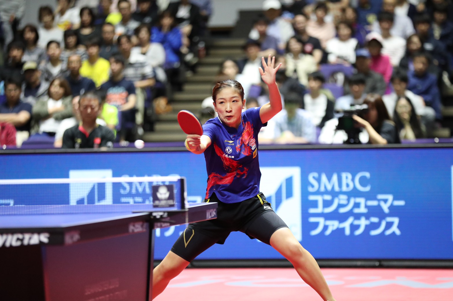 ITTFワールドツアープラチナ・ライオン卓球ジャパンオープン荻村杯　女子シングルス準決勝　劉詩雯