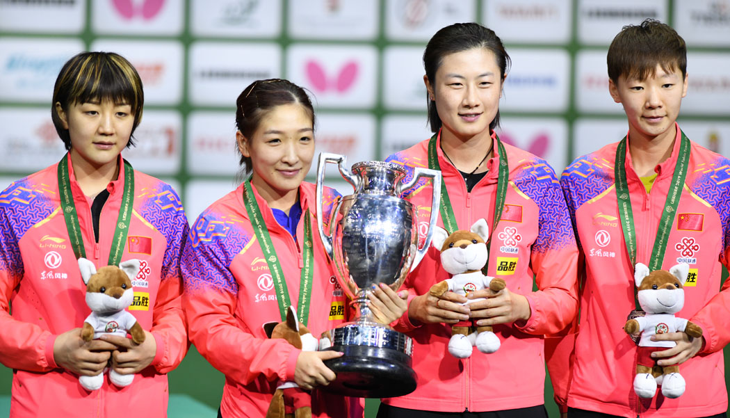 世界卓球（卓球世界選手権）2019　女子シングルス　表彰