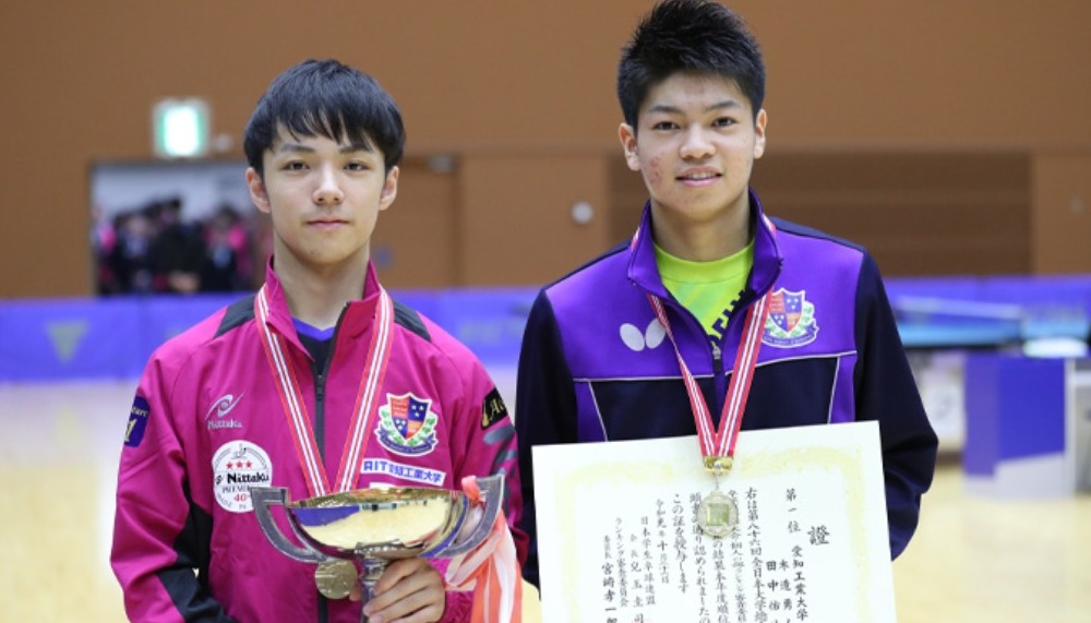 優勝した木造、田中選手