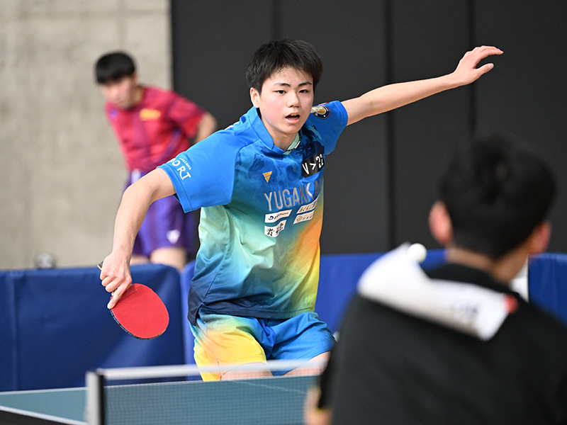 一般にもエントリーしている平塚健友（石川・遊学館ジュニア）が、ジュニアでも順調に勝ち進んでいる。