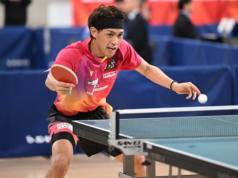 敗れはしたものの、張本智和に果敢に挑んでいった吉村。立派な戦いぶりだった