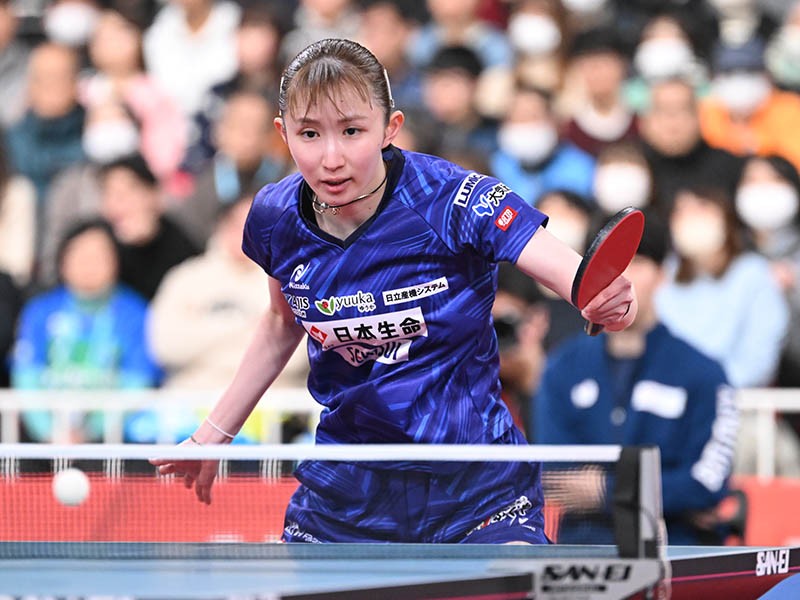 勝負どころで、さすがの安定感を見せた早田。4連覇まであと1勝と迫った