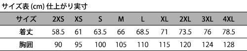 サイズ表