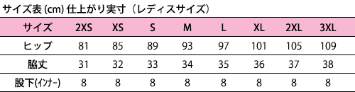 サイズ表